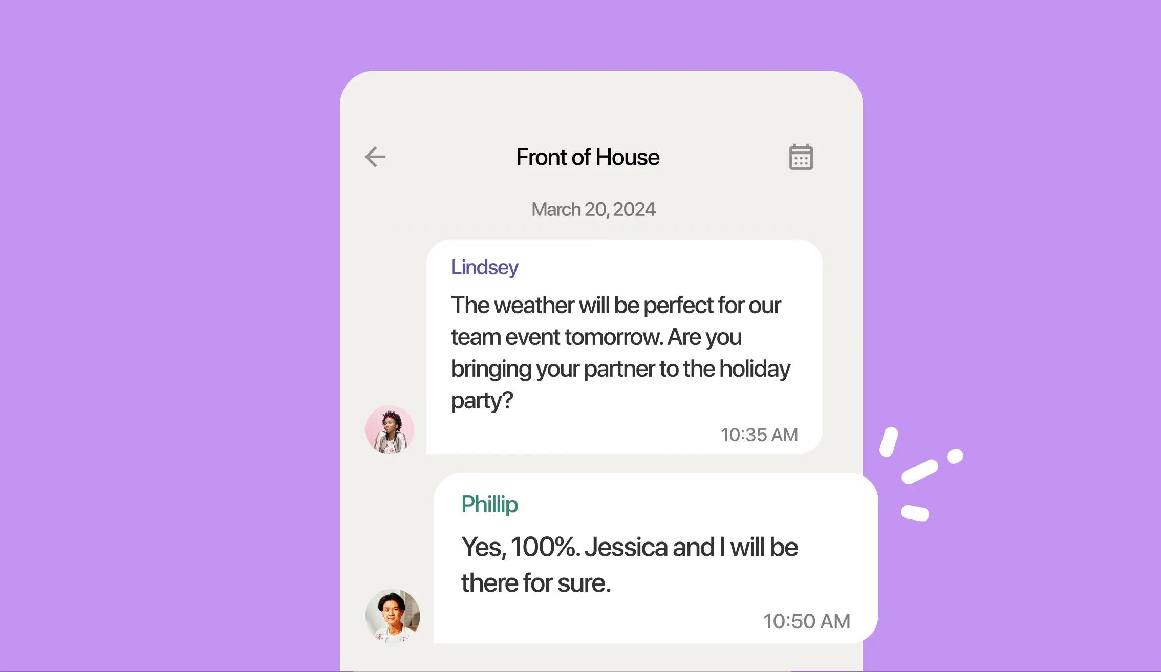 Image of 7shifts team communication app
