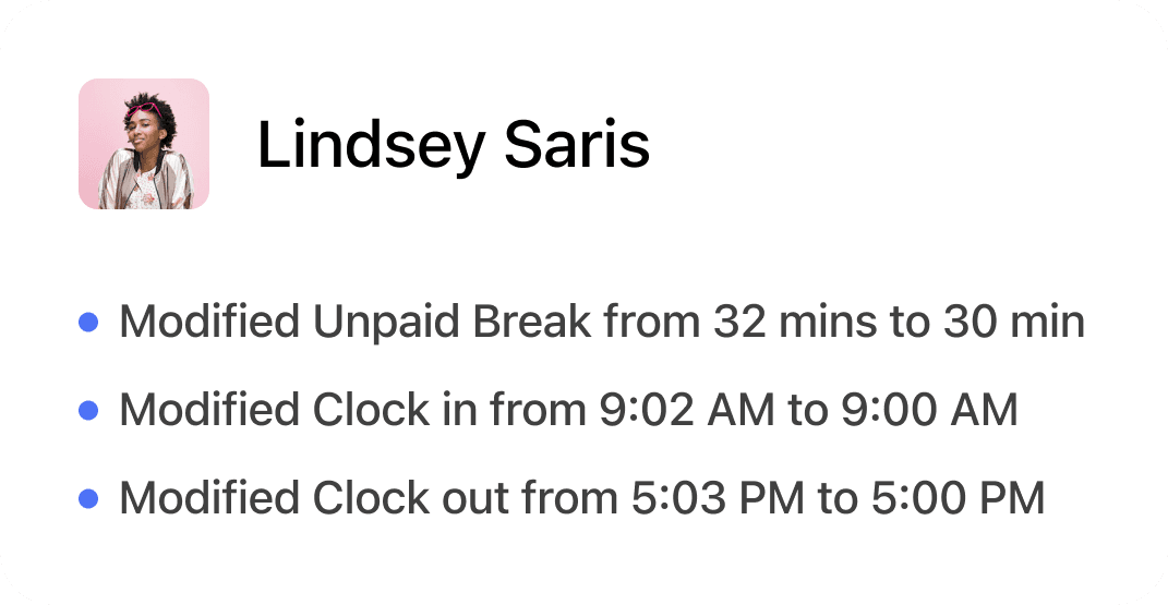 Employee Time Clocking